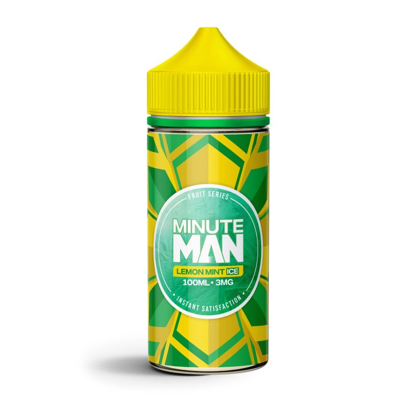 minute man juice minute man lemon mint ice 100ml vape juice 30754700132463