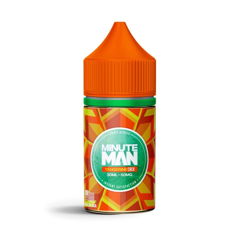 minute man juice minute man tangerine ice 30ml nic salt vape juice 30754797944943