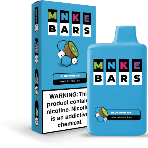 Vapetasia Disposable Vape Blue Kiwi Ice MNKE Bars Disposable Vape (5%, 6500 Puffs)