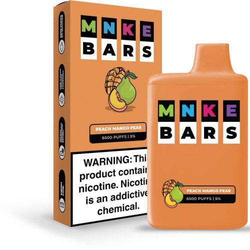 Vapetasia MNKE BARS Disposable Vape Peach Mango Pear MNKE Bars Disposable Vape (5%, 6500 Puffs)