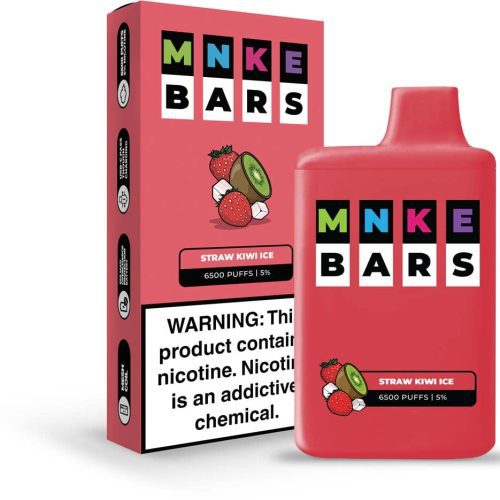 Vapetasia MNKE BARS Disposable Vape Straw Kiwi Ice MNKE Bars Disposable Vape (5%, 6500 Puffs)