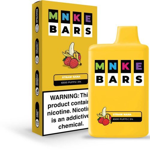 Vapetasia MNKE BARS Disposable Vape Straw Nana MNKE Bars Disposable Vape (5%, 6500 Puffs)