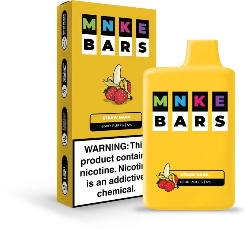 Vapetasia MNKE BARS Disposable Vape Straw Nana MNKE Bars Disposable Vape (5%, 6500 Puffs)