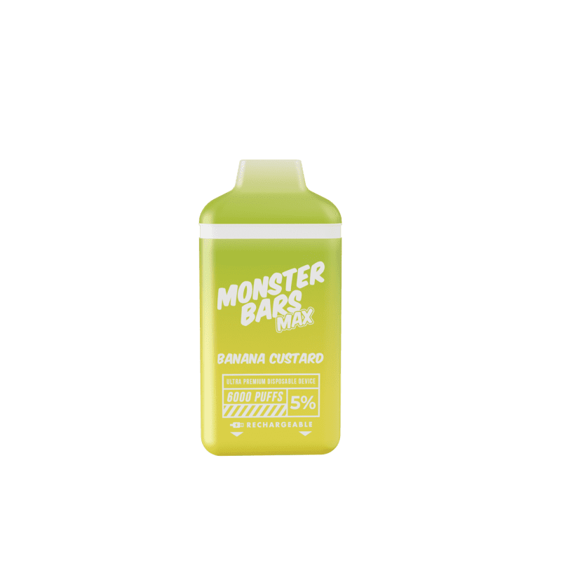 monster bar disposable vape banana custard monster bar max disposable vape 5 12ml 31191685562479