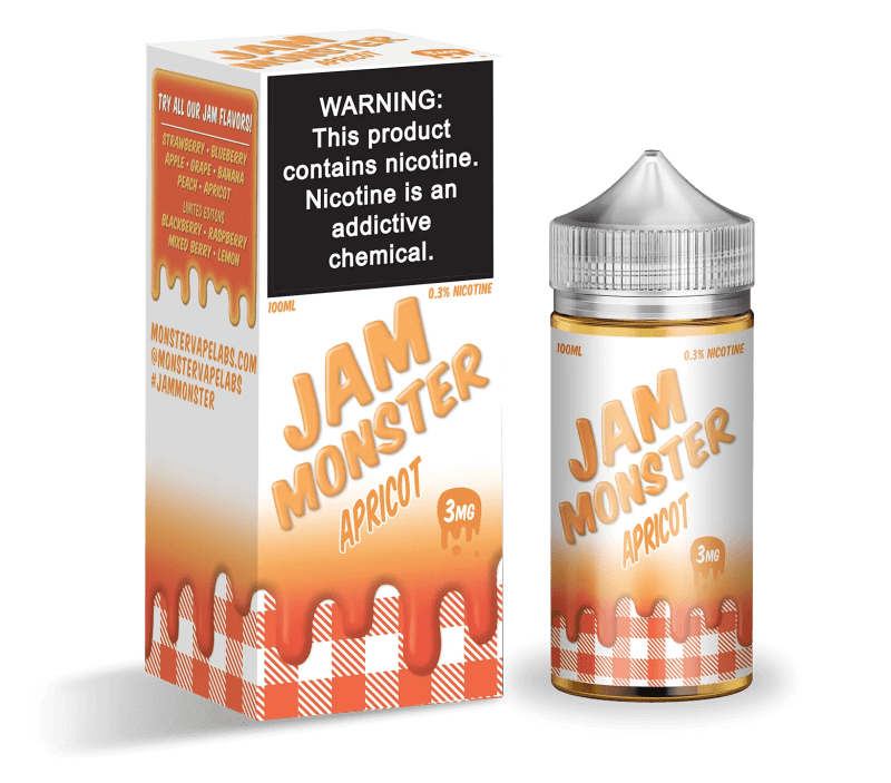 monster vape labs juice apricot 100ml jam monster 14805701853295