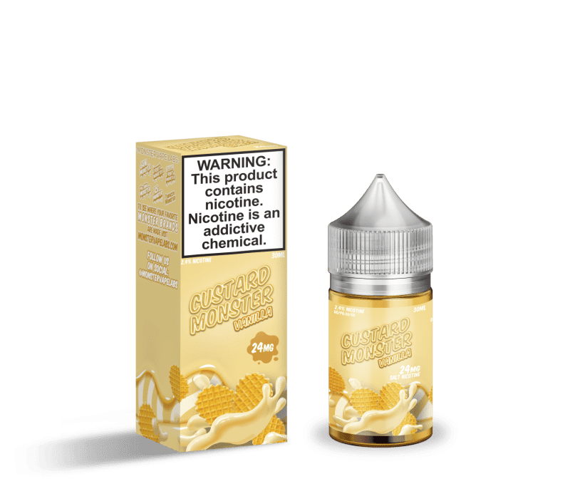 monster vape labs juice custard monster salts vanilla custard 30ml nic salt vape juice 14682061242479