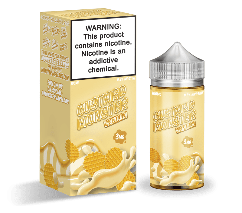 monster vape labs juice custard monster vanilla custard 100ml vape juice 14682055999599