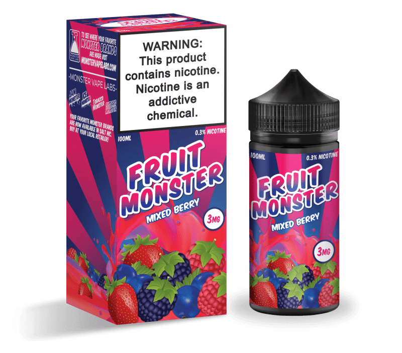 monster vape labs juice fruit monster mixed berry 100ml vape juice 14682368540783