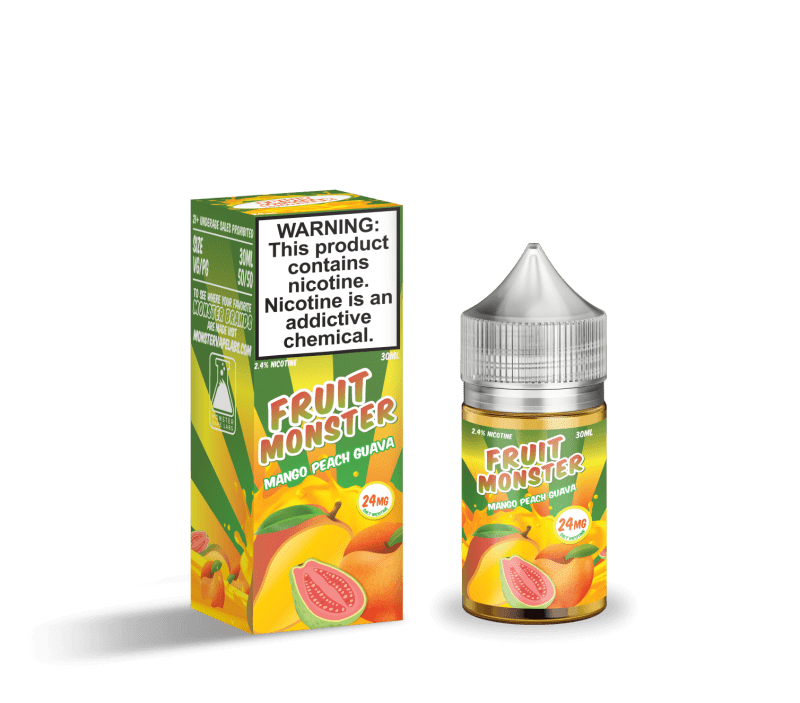 monster vape labs juice fruit monster salts mango peach guava 30ml nic salt vape juice 14682377846895