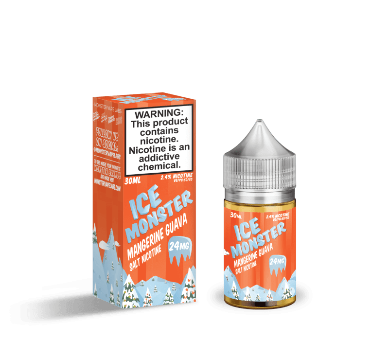 monster vape labs juice ice monster salts mangerine guava 30ml nic salt vape juice 14682037649519