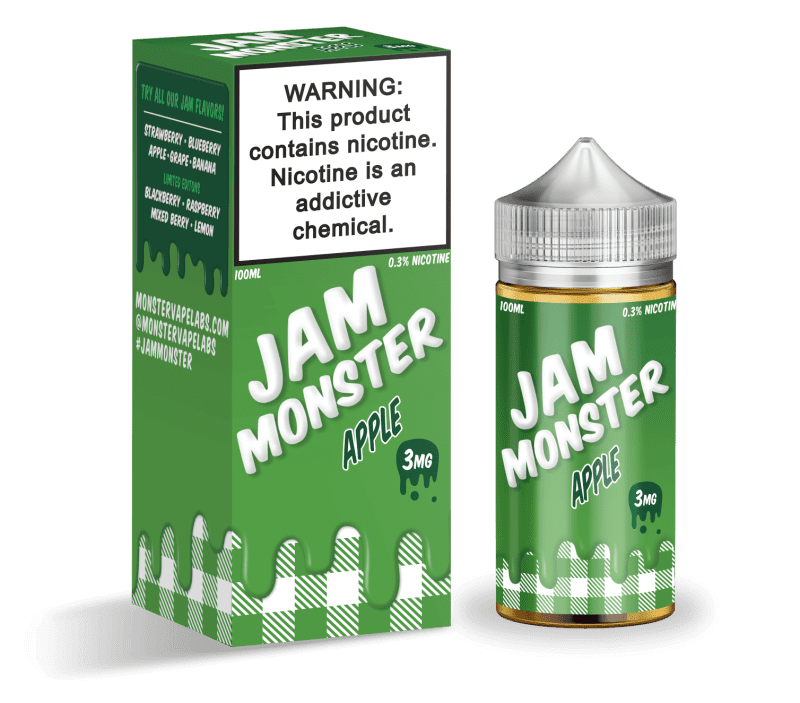 monster vape labs juice jam monster apple 100ml vape juice 14682070319215