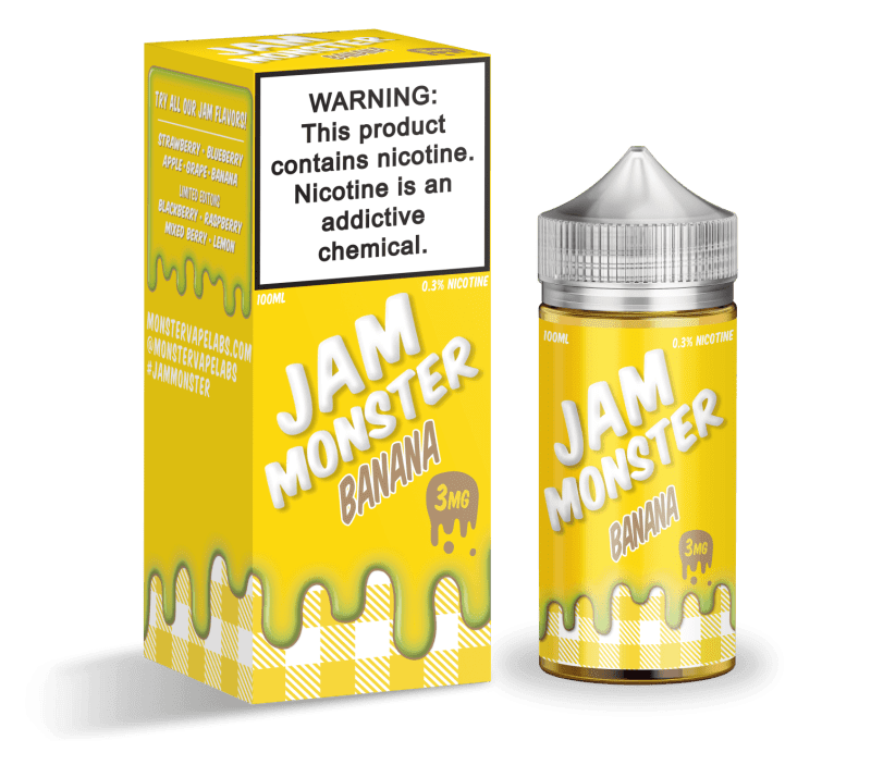 monster vape labs juice jam monster banana 100ml vape juice 14682070417519