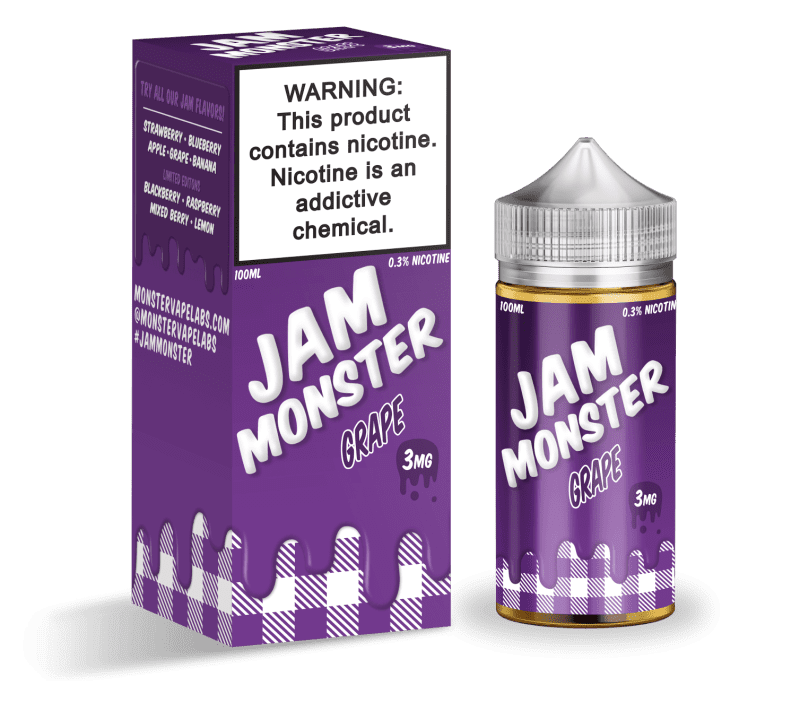 monster vape labs juice jam monster grape 100ml vape juice 14682071728239