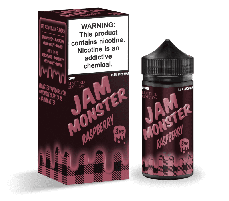 monster vape labs juice jam monster raspberry 100ml vape juice 14682072481903