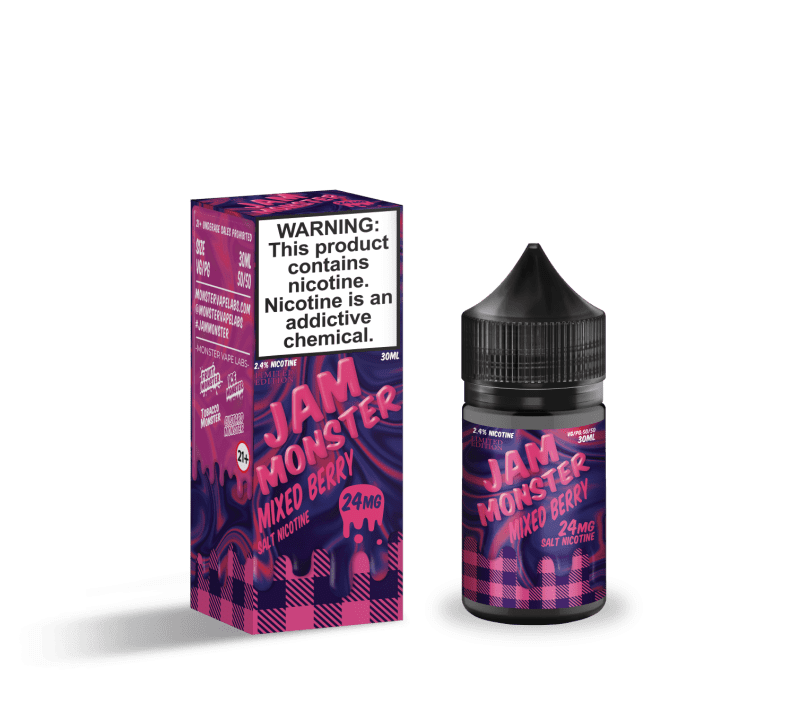 monster vape labs juice jam monster salts mixed berry 30ml nic salt vape juice 14682093584495