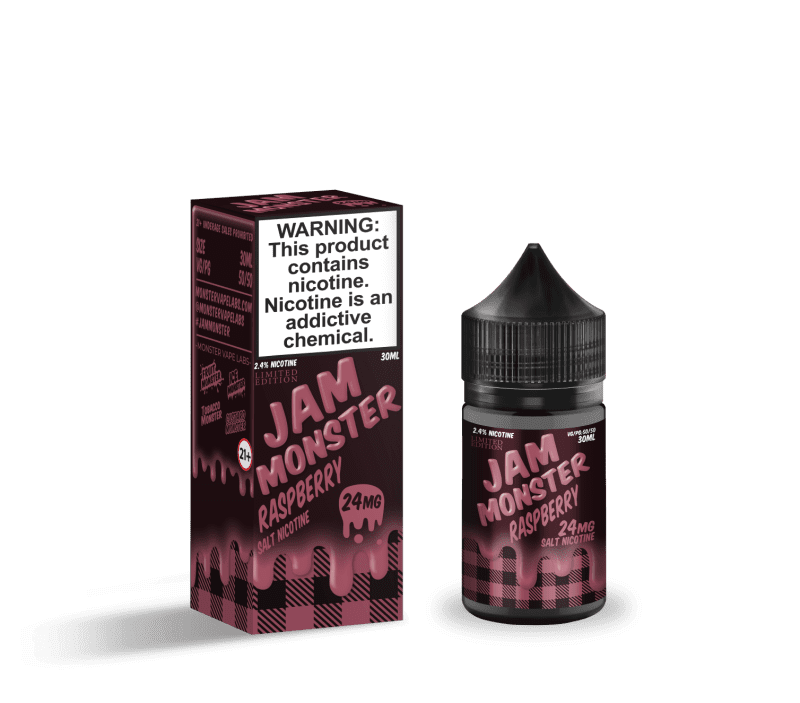 monster vape labs juice jam monster salts raspberry 30ml nic salt vape juice 14682094239855