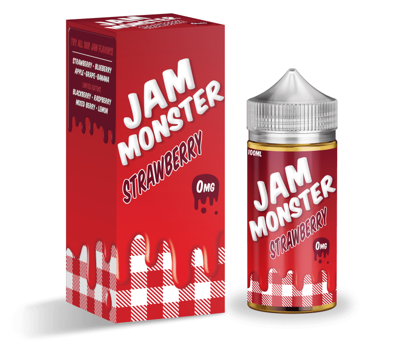 monster vape labs juice jam monster strawberry 100ml vape juice 14680112431215