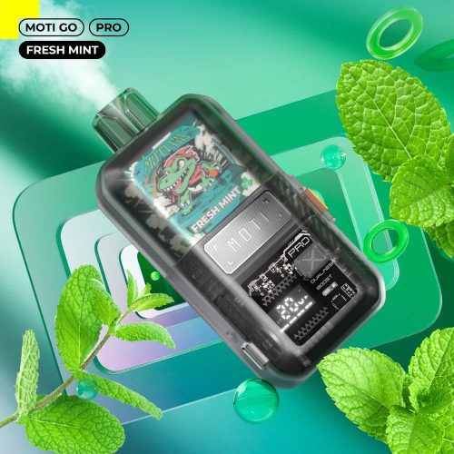 MOTI Vape Fresh Mint 🎁 MOTI GO Pro Disposable Vape 1000mAh (5%, 12000 Puffs) (100% off)