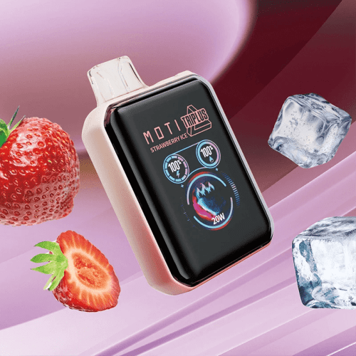 MOTI Vape Strawberry Ice 🎁 MOTI Triplus 20K Disposable Vape  (5%, 20000 Puffs) (100% off)