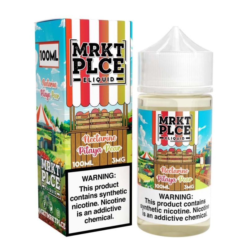 mrkt plce juice mrkt plce nectarine pitaya pear 100ml vape juice 33478541508719