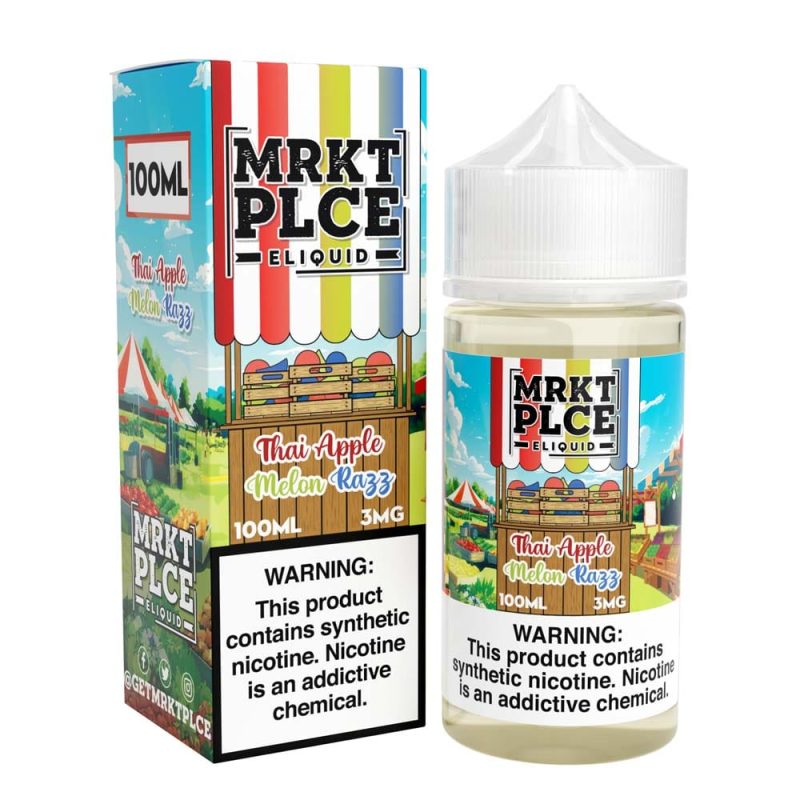 mrkt plce juice mrkt plce thai apple melon razz 100ml vape juice 33479162855535