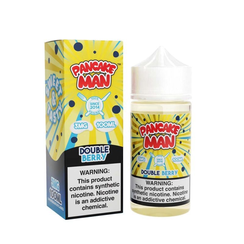 mrkt plce juice pancake man double berry 100ml vape juice 33498557218927