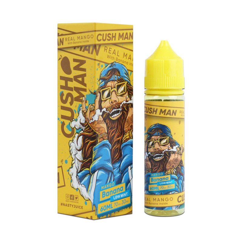 nasty juice nasty vape juice cush man series mango banana 60ml 2507468406904