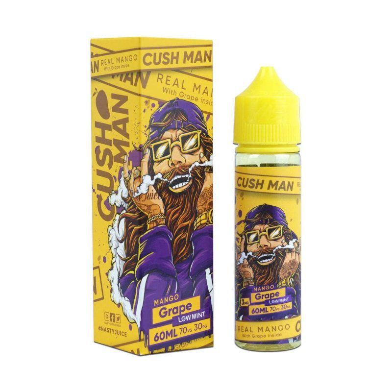 nasty juice nasty vape juice cush man series mango grape 60ml 2507467948152