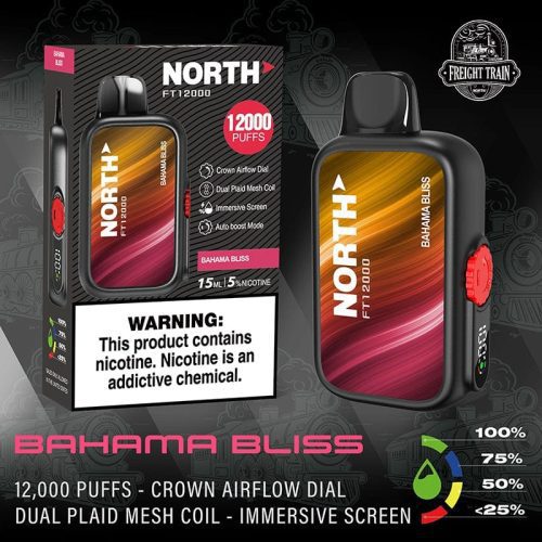 North Bahama Bliss 🎁 North FT12000 Disposable Vape (5%,12000 Puffs) (100% off)