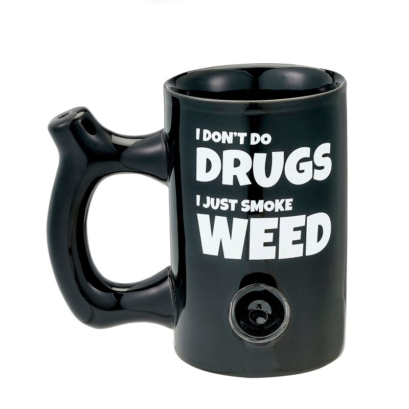 Eightvape Alternatives "I Don't Do Drugs" Novelty Wake n Bake Coffee Mug Pipe