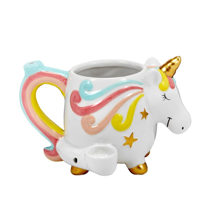 Eightvape Alternatives Unicorn Novelty Wake n Bake Coffee Mug Pipe