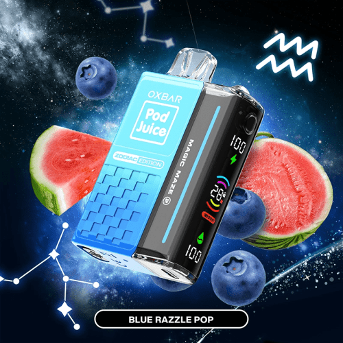 OXBAR Disposable Vape Blue Razzle Pop OXBAR X Pod Juice Magic Maze 2.0 30K Disposable Vape (5%, 30000 Puffs)