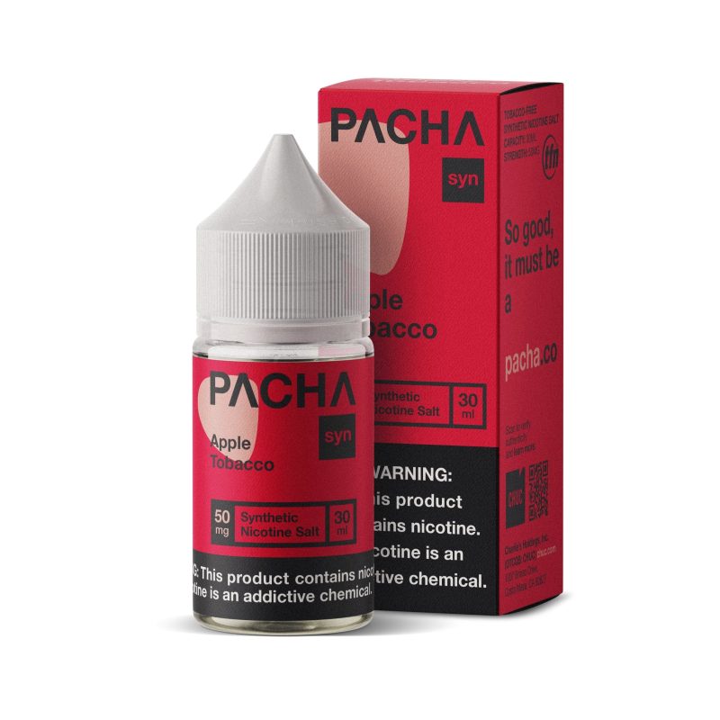 pachamama juice pacha syn apple tobacco 30ml nic salt vape juice 31238879445103