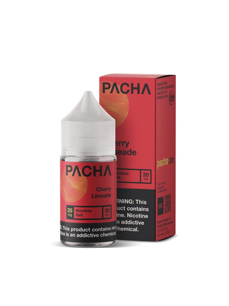 pachamama juice pacha syn cherry limeade 30ml tfn nic salt vape juice 32315692318831