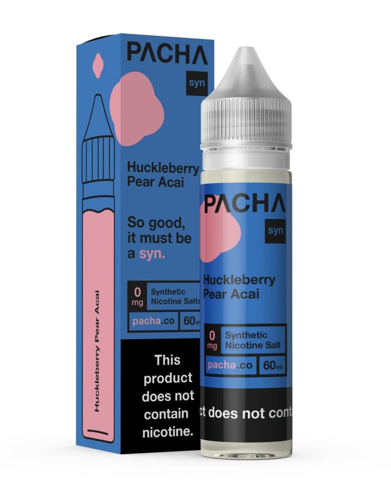 pachamama juice pacha syn huckleberry pear acai 60ml vape juice 31239085064303