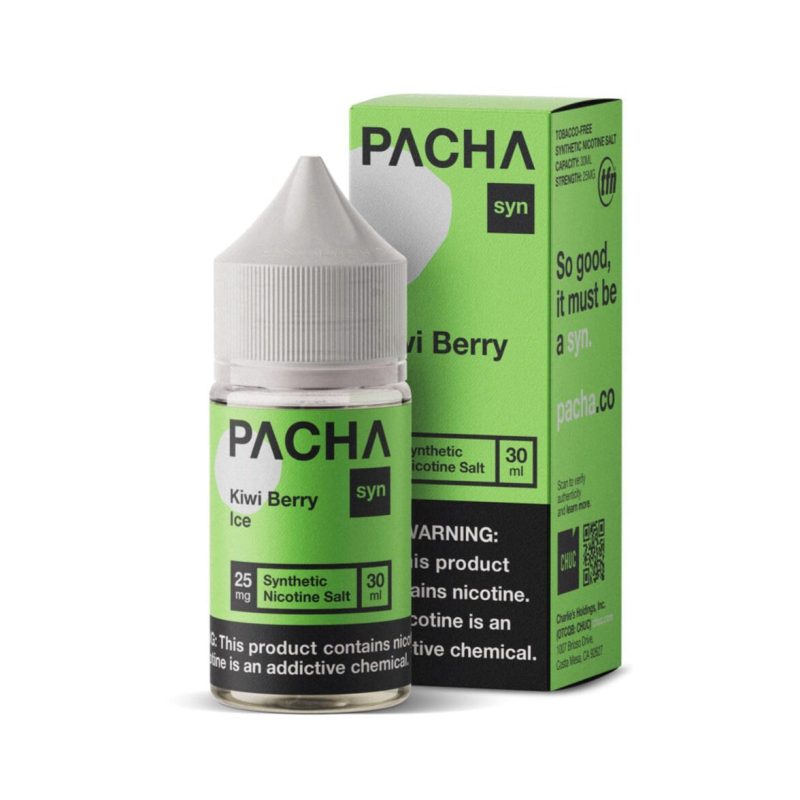 pachamama juice pacha syn kiwi berry ice 30ml nic salt vape juice pachamama 30957698023535