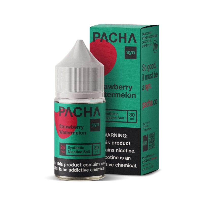 pachamama juice pacha syn strawberry watermelon 30ml nic salt vape juice 31239015071855