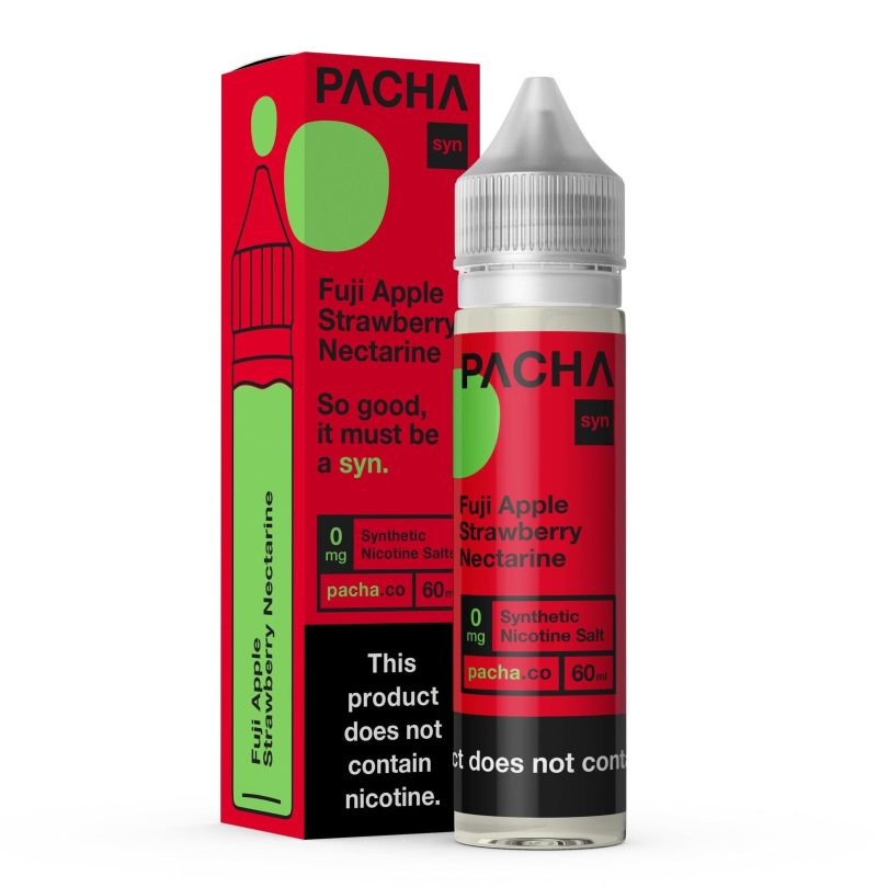 pachamama zero mg 0mg pachamama fuji apple strawberry nectarine 60ml vape juice 0mg 31239081132143