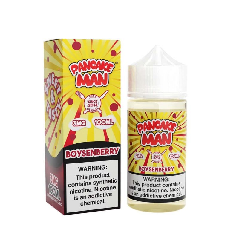 pancake man juice pancake boysenberry 100ml vape juice 33498856357999