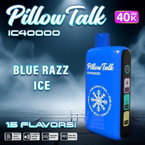 Pillow Talk Disposable Vape Blue Razz Ice Pillow Talk Ice Control IC40000 Disposable Vape (5%, 40000 Puffs)