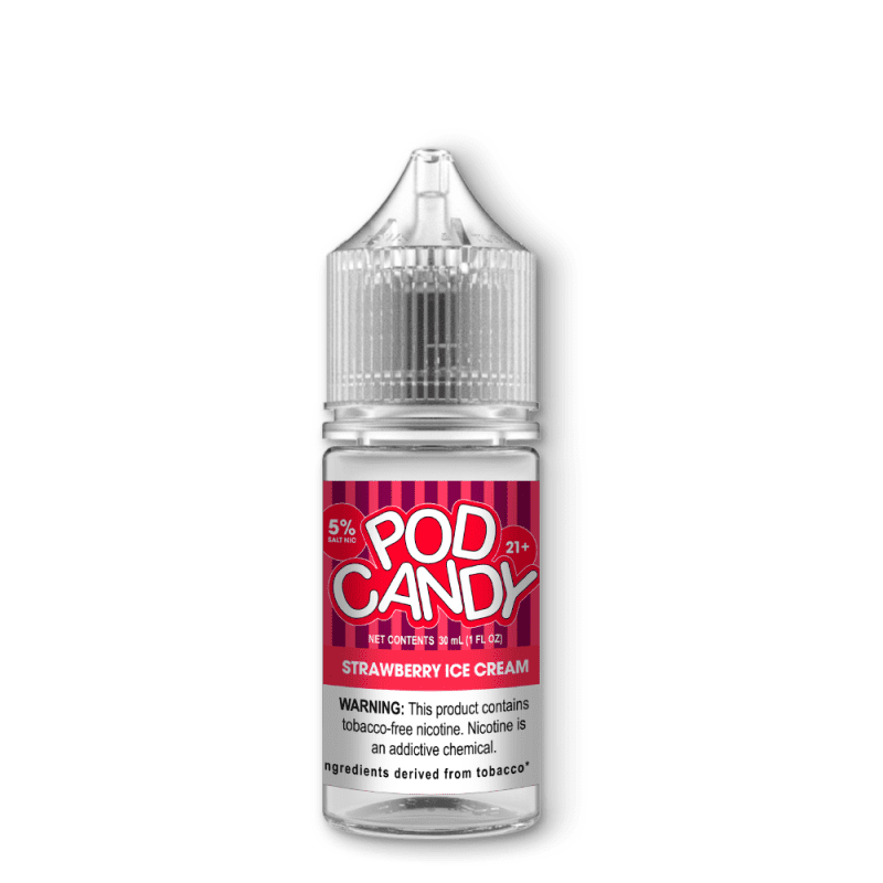 pod candy juice 50mg pod candy strawberry ice cream 30ml tf nic salt vape juice 31647140577391