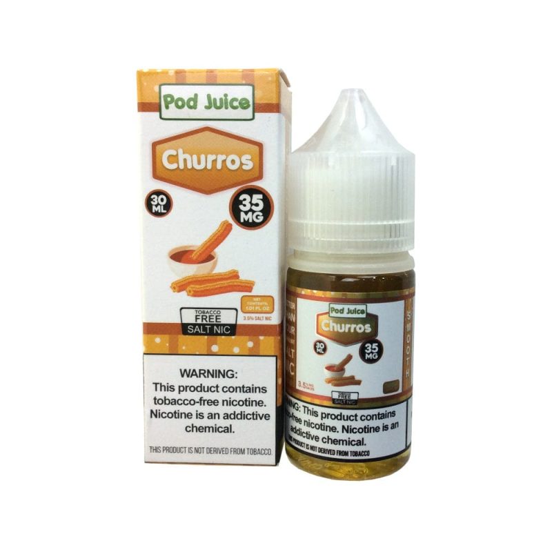 pod juice juice pod juice churro tf 30ml nic salt vape juice 30565240438895