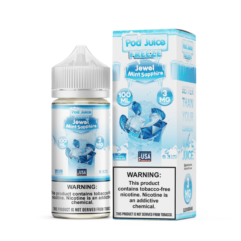 pod juice juice pod juice freeze jewel mint sapphire tf 100ml vape juice 30993634394223