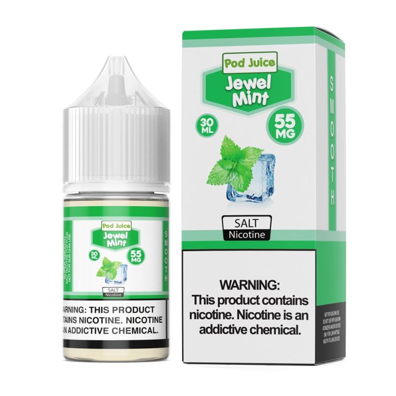 pod juice juice pod juice jewel mint 30ml nic salt vape juice 14930537349231