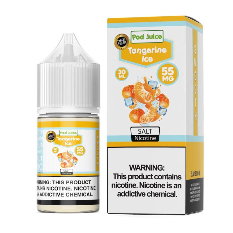 pod juice juice pod juice tangerine ice 30ml nic salt vape juice 14930621956207