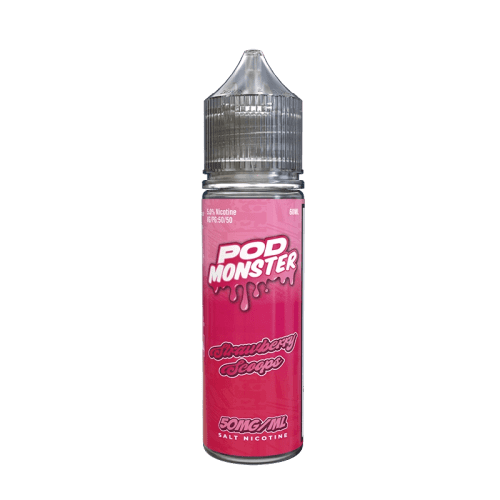 Monster Vape Labs Juice 50MG Pod Monster Salts Strawberry Scoops Synthetic Vape Juice 60ml