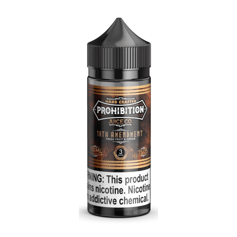 prohibition juice co juice prohibition juice co 18th amendment 100ml vape juice 30683377336431