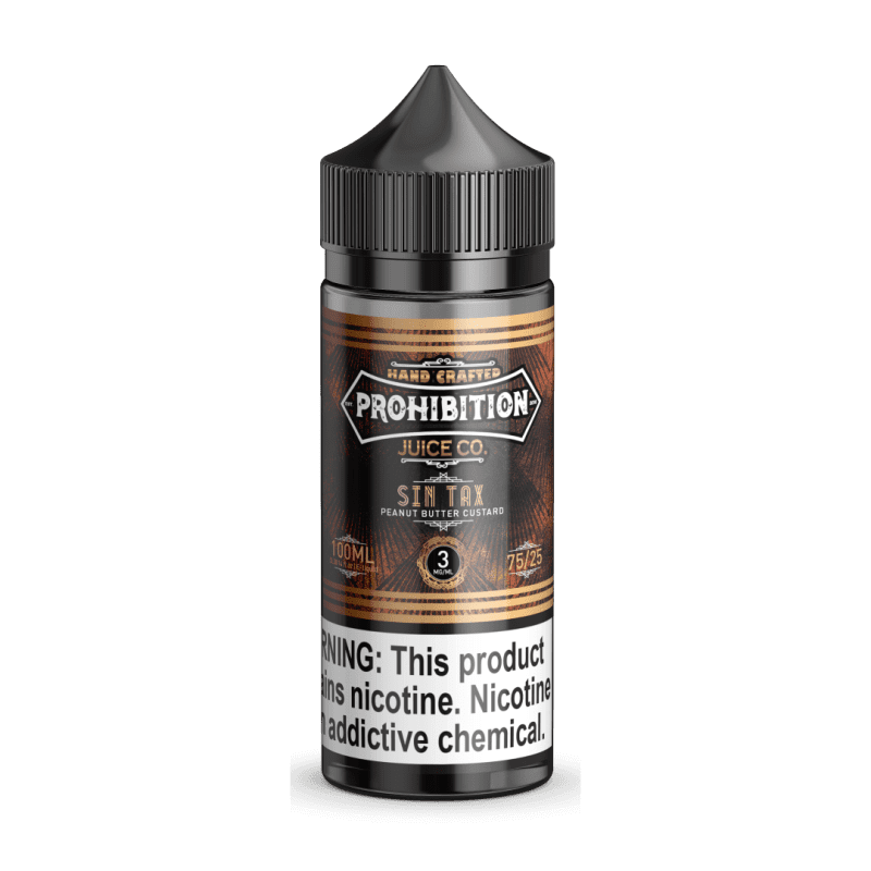 prohibition juice co juice prohibition juice co sin tax 100ml vape juice 30685699604591