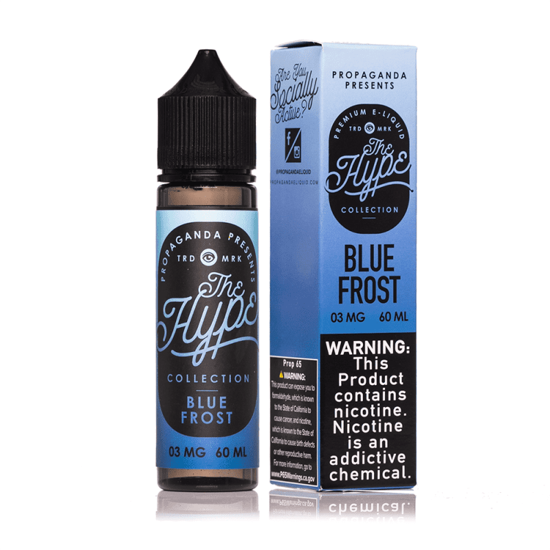 propaganda juice the hype blue frost 60ml vape juice 7183502835823