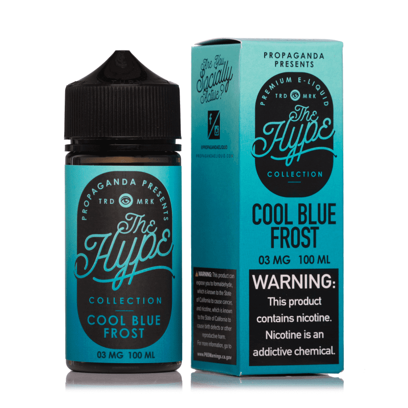 propaganda juice the hype cool blue frost 100ml vape juice 7183513321583